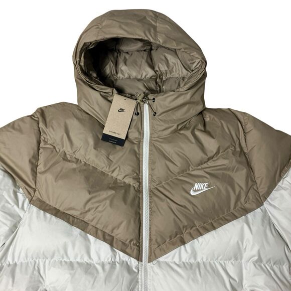 Nike Windrunner Puffer Jacket Mens XXL Tan Cream Storm-Fit Insulated FB8185-247 - Picture 15 of 16